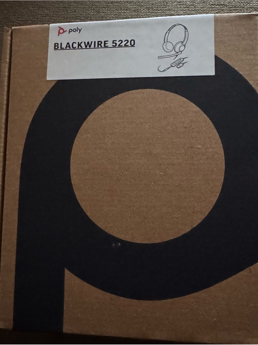 Poly Blackwire 5220 Wired Headset - Black